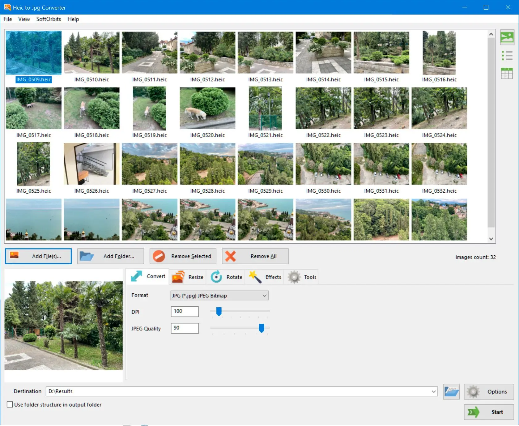 HEIC to JPG Converter Snímek obrazovky.