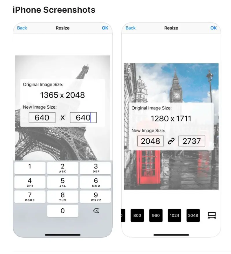 Zdarma aplikace na změnu velikosti fotek v KB pro iOS..
