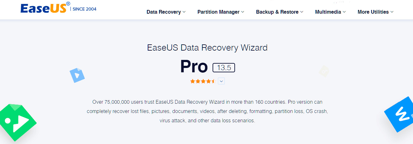 EaseUS Data Recovery Wizard Pro.