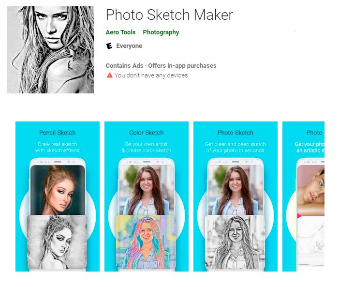 Aplikace Photo Sketch Maker|velká..