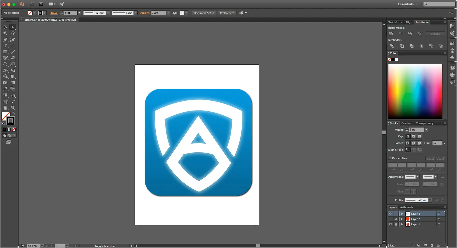 Adobe illustrator: tvorba ikon..