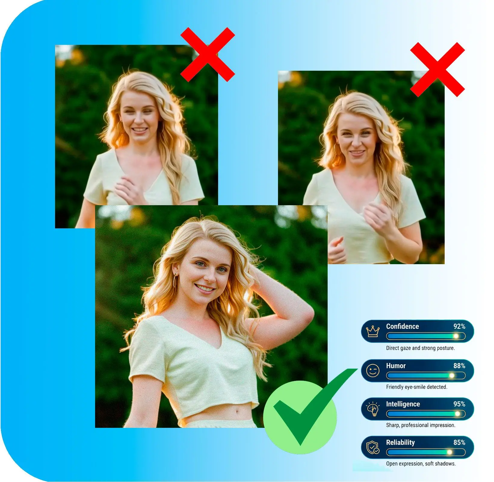 Vyberte si Nejlepší Fotografii Pomocí Více Kriterií.