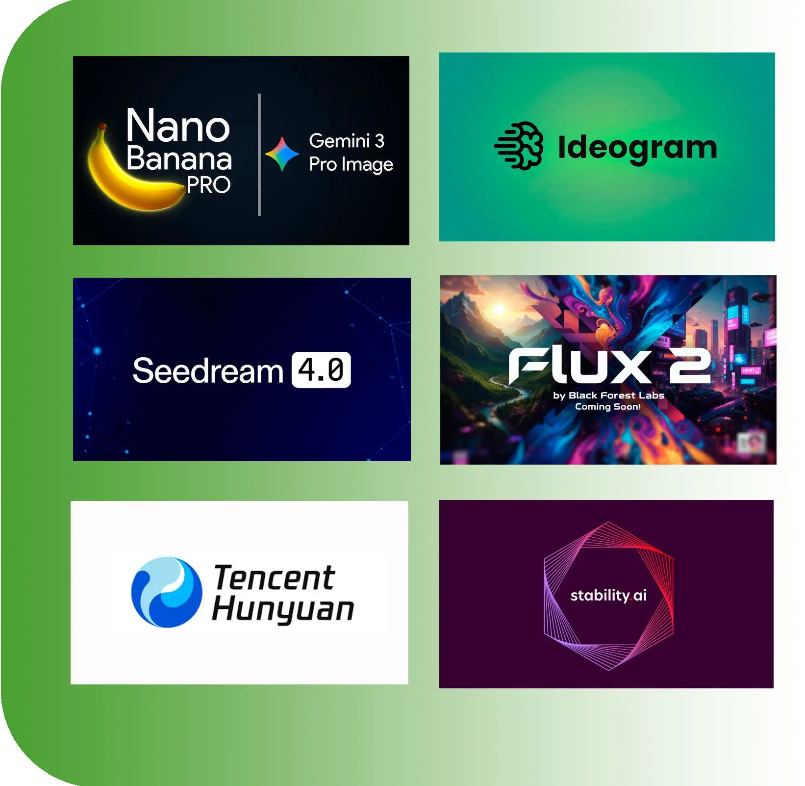 Rozmanitá knihovna modelů.