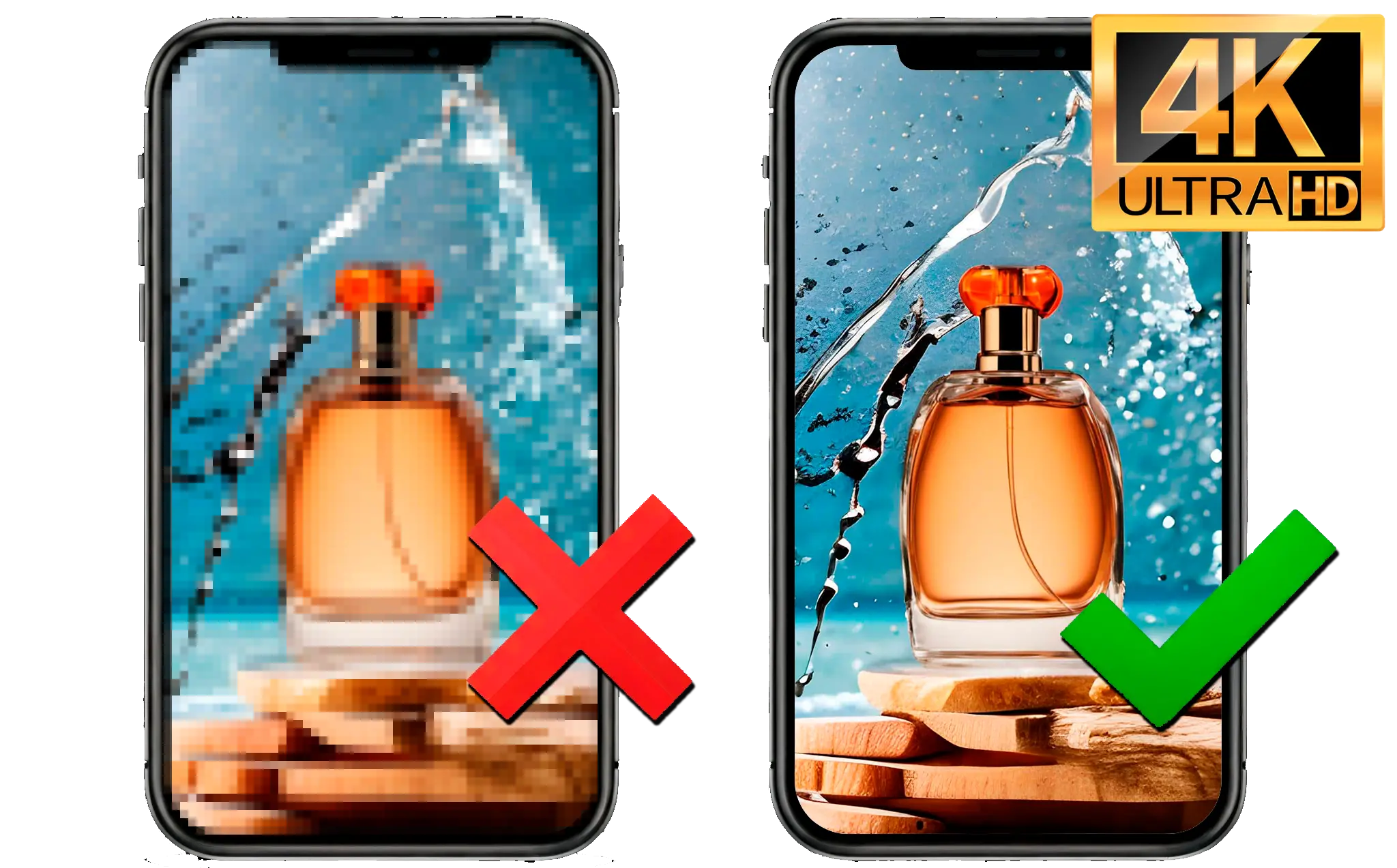 Výstup s vysokým rozlišením.