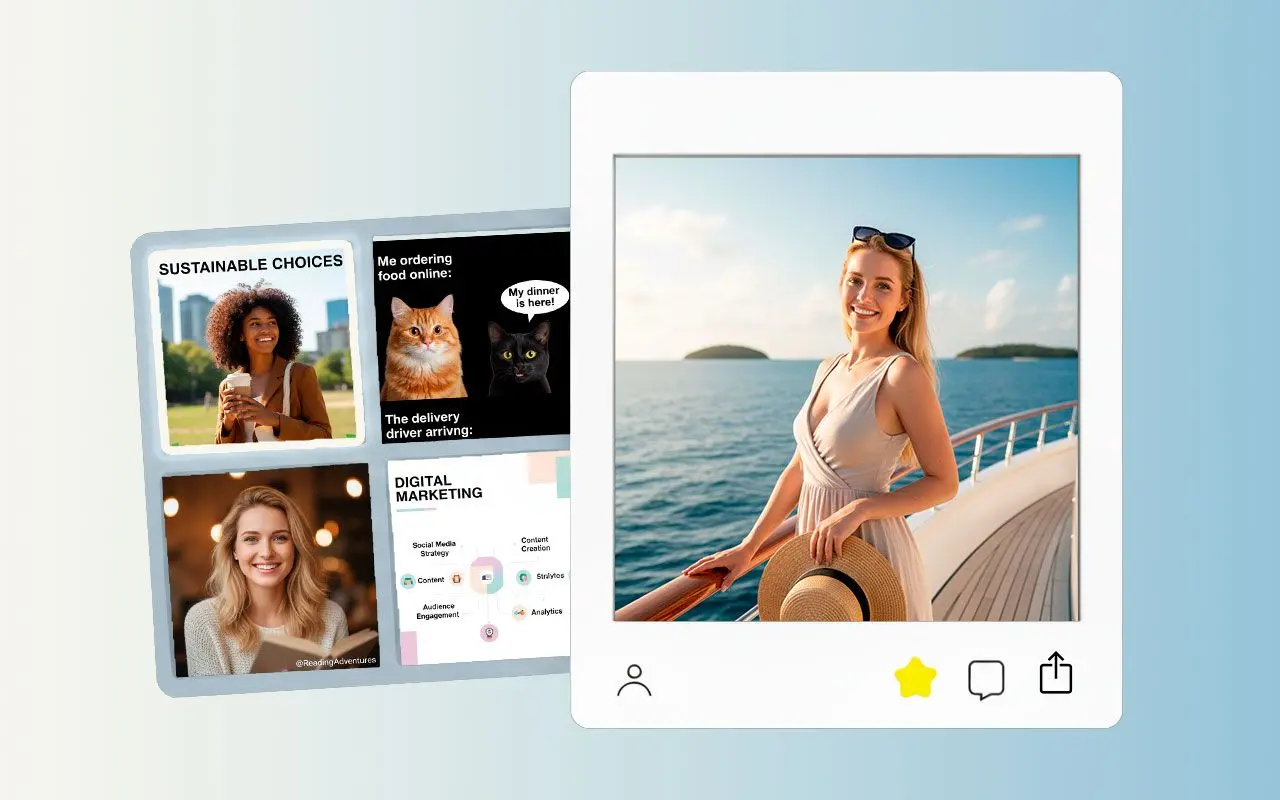 Vytvořte cokoliv si dokážete představit: Vytvořte obsah pro sociální média.