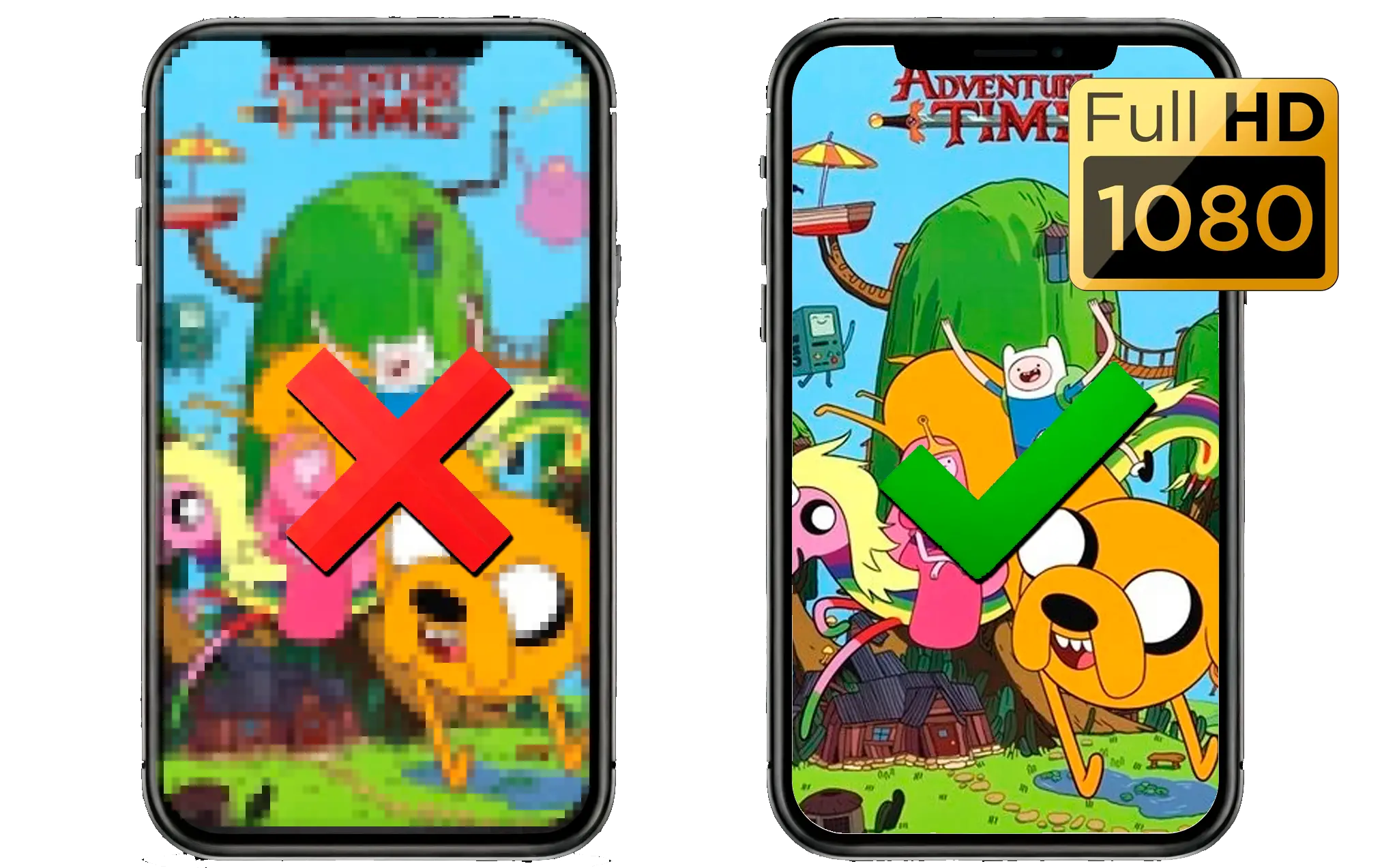 Vysoká úroveň detailů a rozlišení.