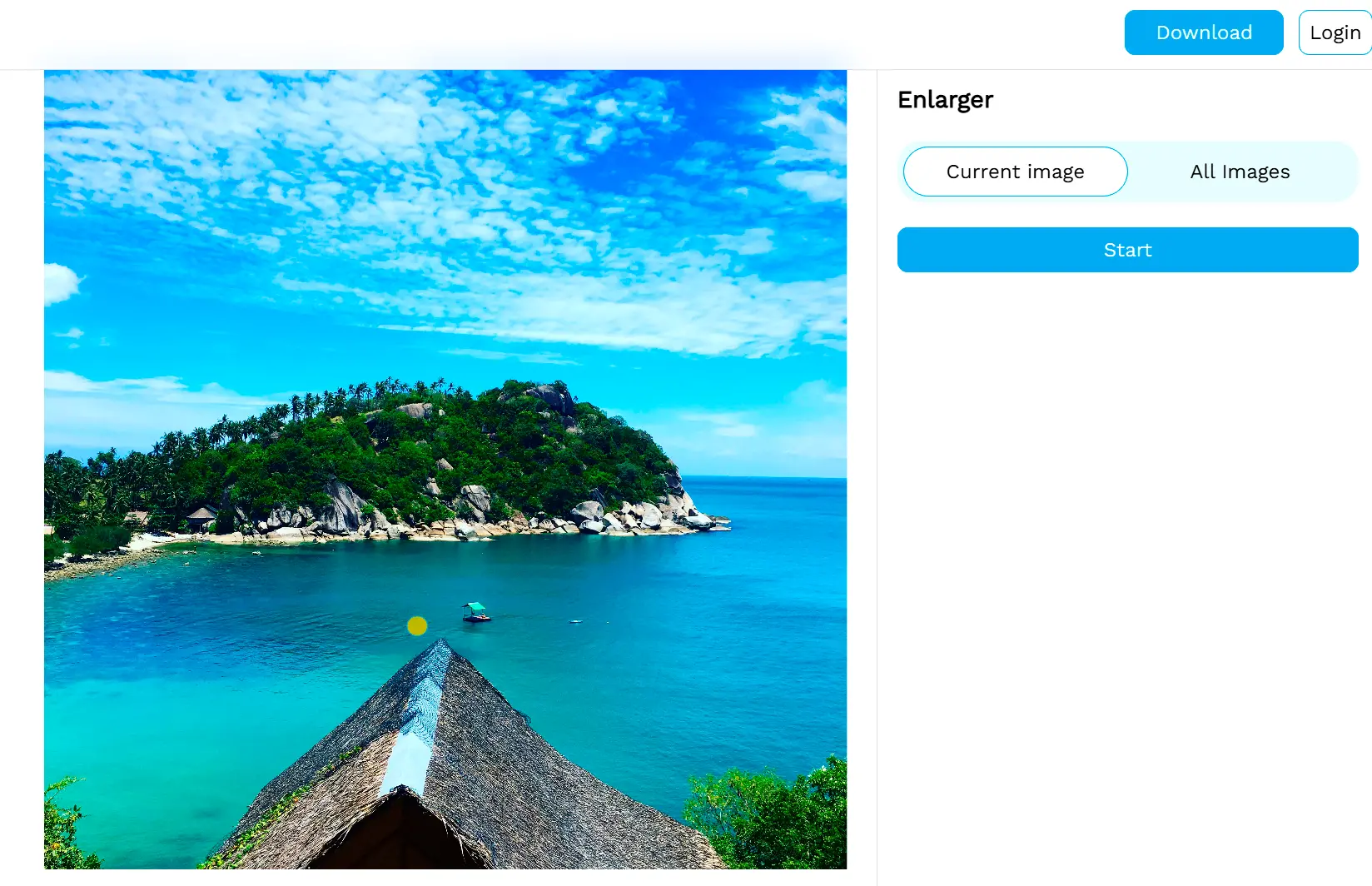 Klikněte na Tlačítko Zvětšit.