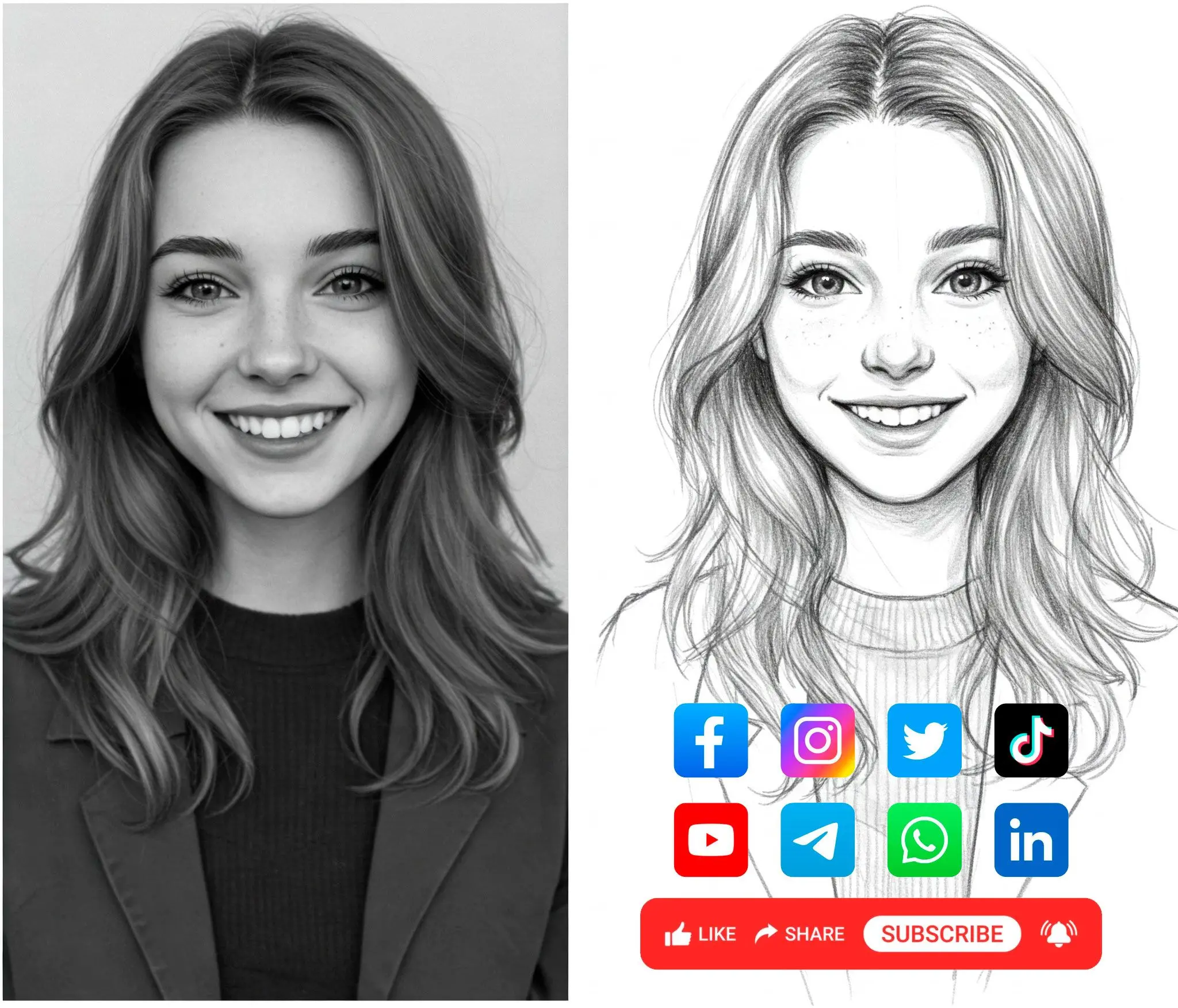 Kde můžete použít kresby čarami?: Vytvořte obsah pro sociální média.