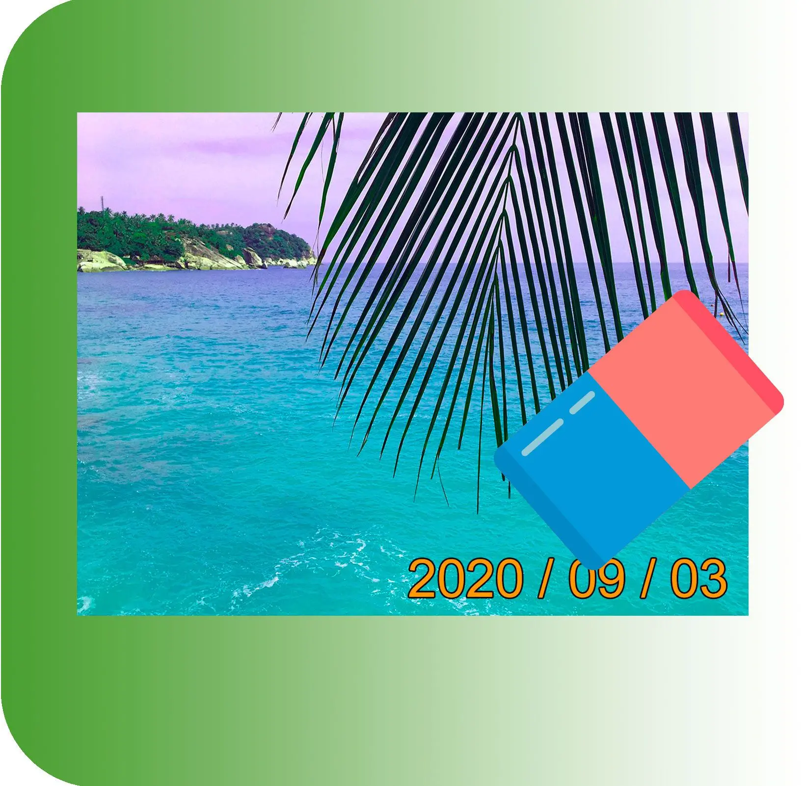 Odstraňte text, čas a data.