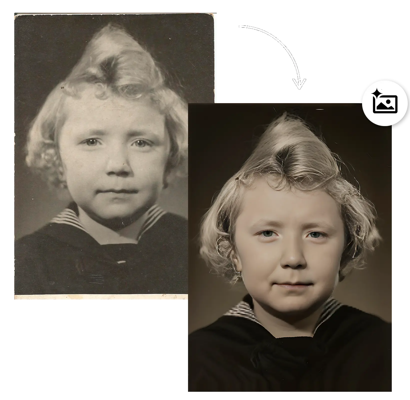 Obnova obličeje pomocí AI.