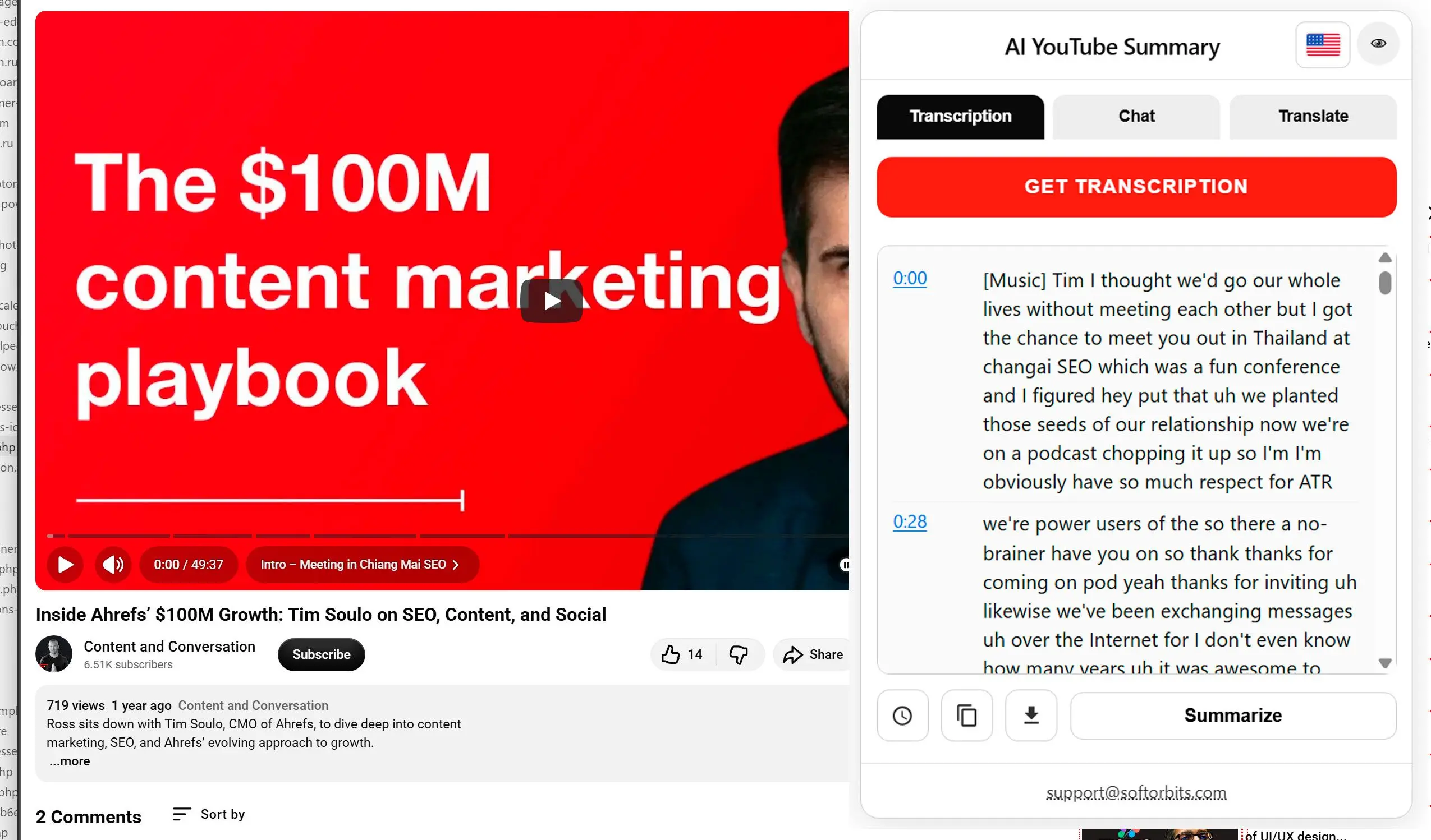 Extrahovat text z videa.