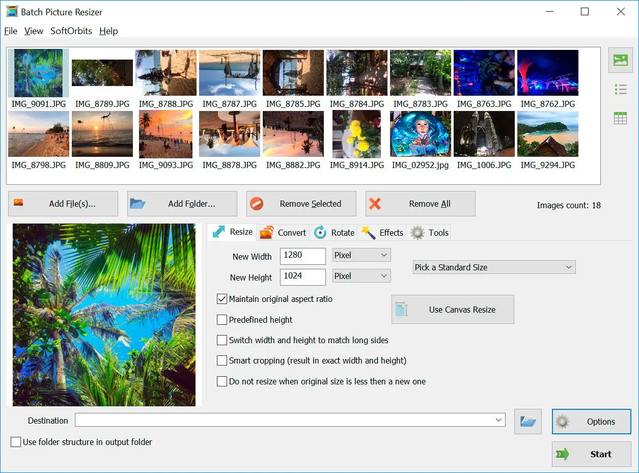 HD Převodník fotografií - Software pro převod rozlišení obrázků z nízkého na vysoké - Bezplatné stažení.