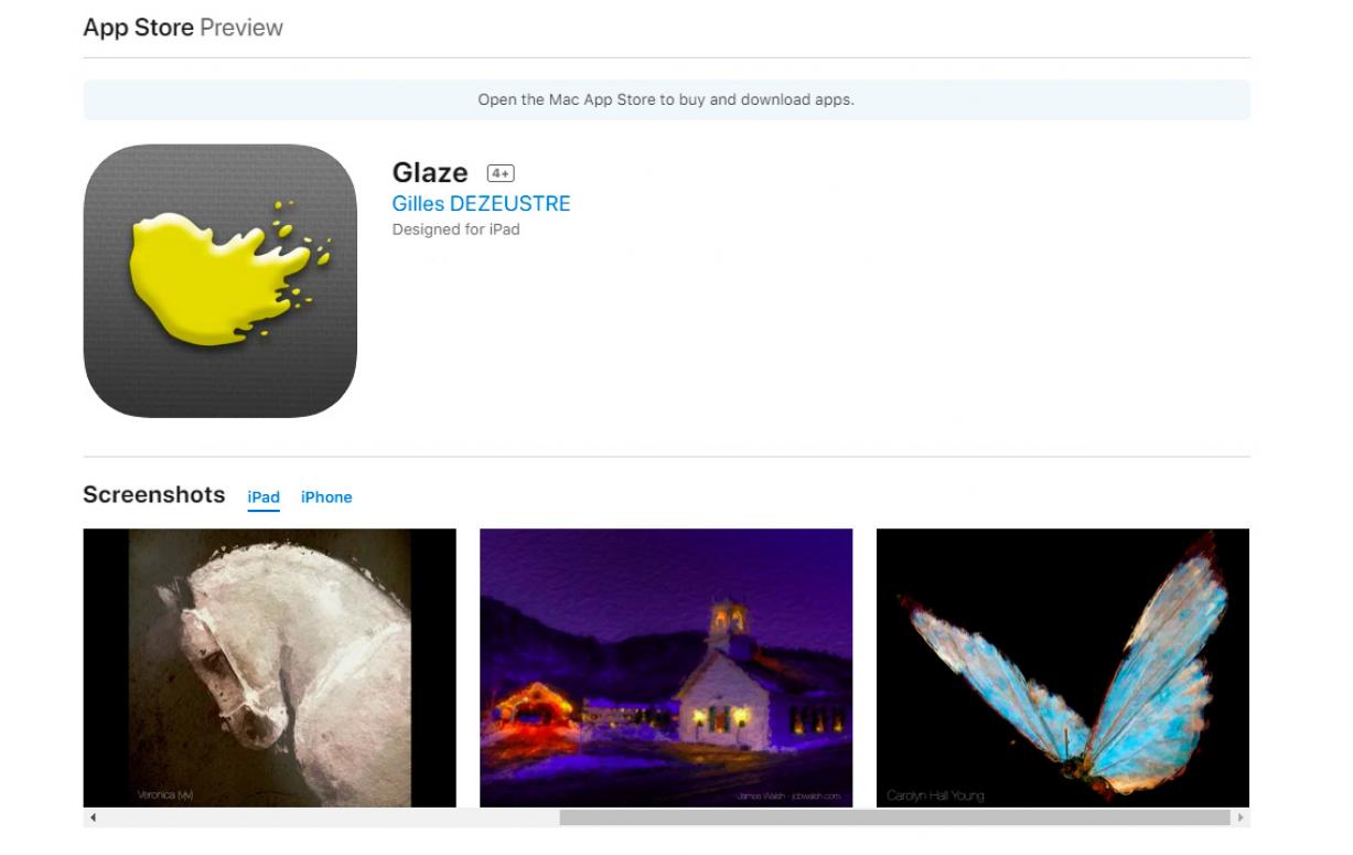 Aplikace Glaze..