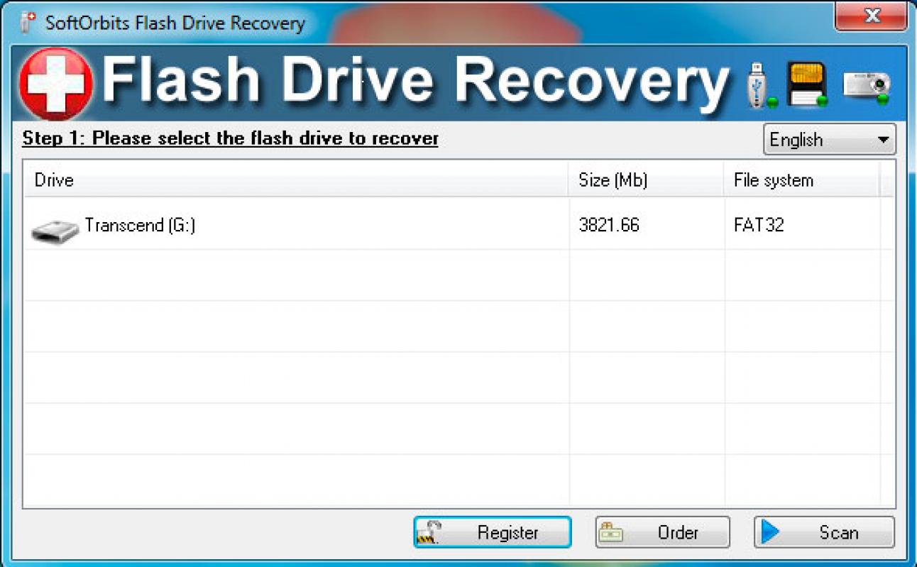SoftOrbits Flash Drive Recovery Snímek obrazovky.