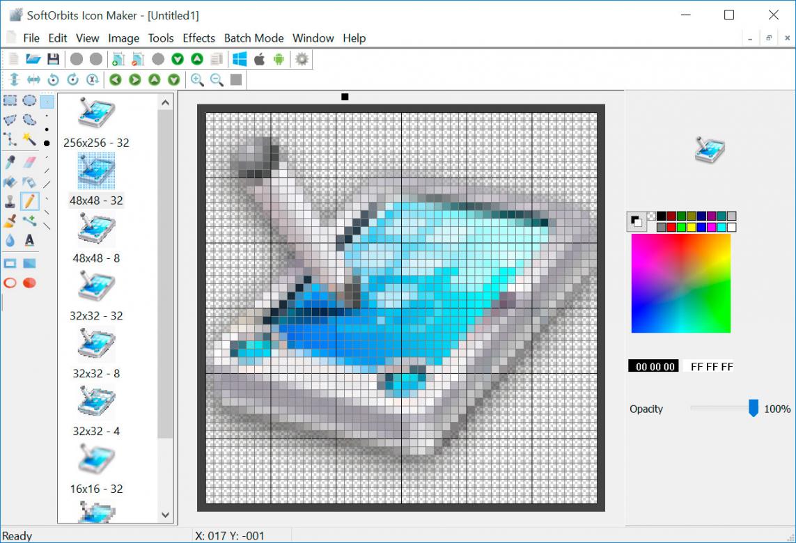 SoftOrbits Icon Maker Snímek obrazovky.